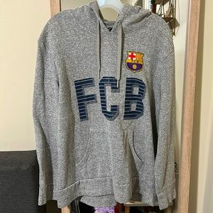 Men’s pull over gray Barcelona hoodie